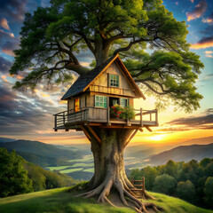 house on the tree
