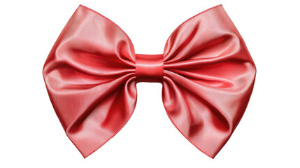 Elegant Red Gift Ribbon Bow on Transparent Background: The Perfect PNG for Festive Celebrations and Special Occasions.