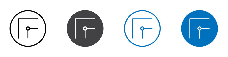 Node flat icon Logo sign in thin line outline