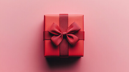 Red gift box background