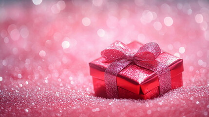 Fototapeta premium Red gift box background