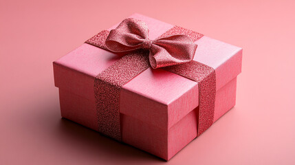 Obraz premium Red gift box background