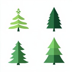 Obraz premium Vector illustration of Christmas tree