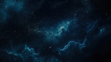 Fototapeta premium A mesmerizing night sky filled with stars and clouds, perfect for a dreamy backdrop.