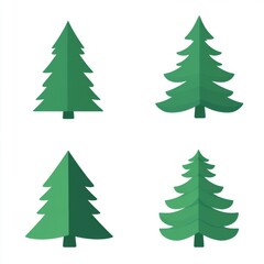 Fototapeta premium Vector illustration of Christmas tree
