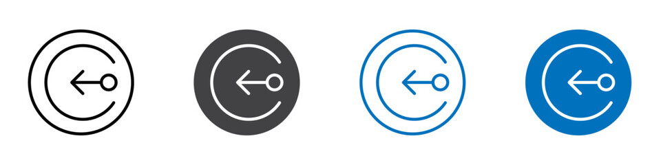 Warehousing icon Logo sign in thin line outline