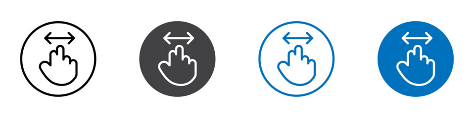 Zoom icon Logo sign in thin line outline