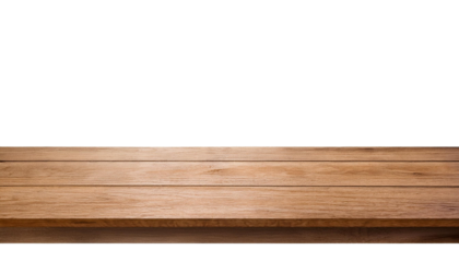 A wooden table surface ideal for placing food items or decorative displays for a cozy dining experience.