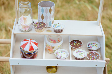 candy on cart child's birthday © Маргарита Медведева