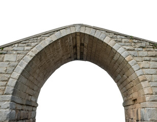 Fototapeta premium A stunning stone archway showcasing intricate architectural design and craftsmanship, perfect for any project.