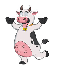 Cartoon Cow - Cute and Fun Farm Animal Illustration