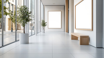 Showcase your art with modern mockup concepts in a bright gallery preview