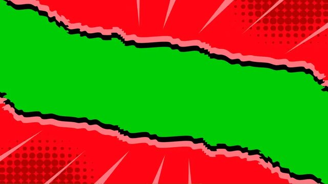 comic animation versus green screen