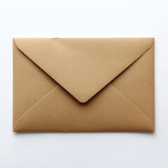 A simple brown paper envelope, perfect for mailing letters, invitations, or important documents with a classic and elegant touch.
