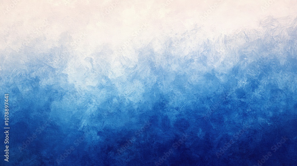 Poster abstract gradient background with soft brush strokes in shades of blue and white ideal for various c