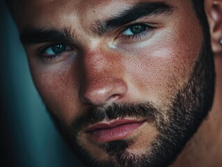 Obraz premium Stylish Facial Hair - Modern Man's Grooming