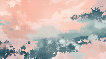 Soft pastel hues merge with camouflage patterns on a modern backdrop, combining gentle elegance with rugged charm. Pastel. Illustration