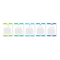 Startup project boosting research rectangular choice infographic chart design template. Business success infochart with icons. Instructional graphics with 5