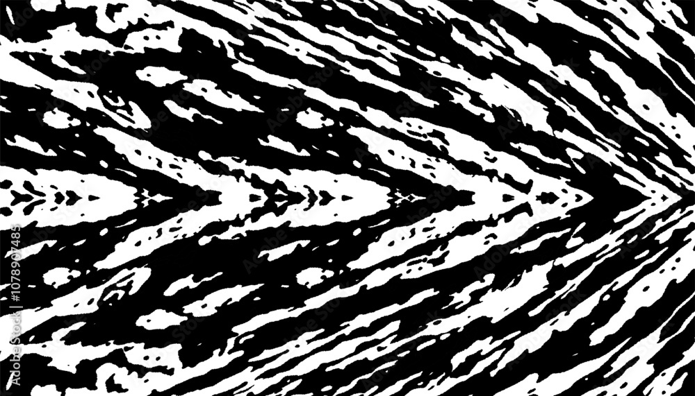 Aufkleber grunge sharp safari arrows shape pattern. black isolated on white background. modern and sporty desi