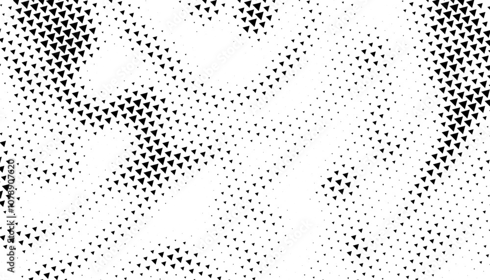 Poster black and white abstract geometric pattern. smooth transition of geometric halftone. vector format i