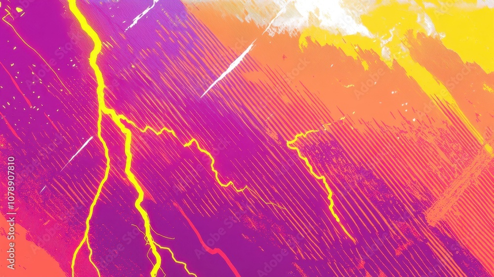 Poster vibrant abstract background with bold colors and dynamic lines evoking energy and movement for creat