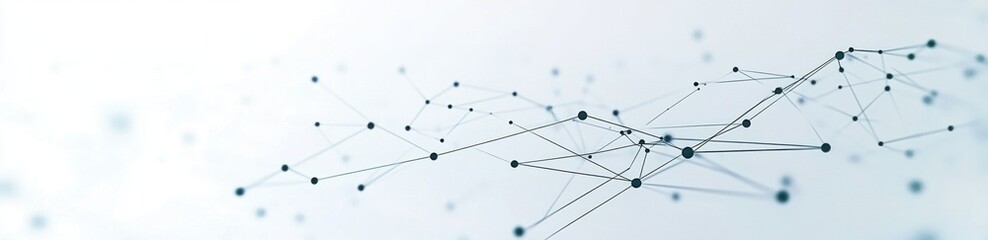 A series of lines and dots that form a pattern. The image is abstract and has a futuristic feel to it