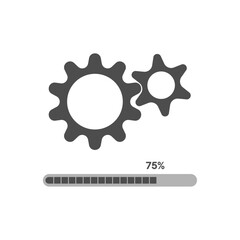 update system icon symbol on white background. Vector illustration EPS 10.