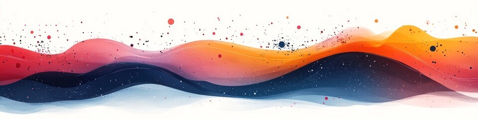 Fototapeta premium Abstract wave design with vibrant colors and dynamic flow.