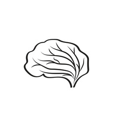 Minimal Brain tree roots medical logo design