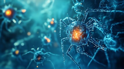 Glowing Nanobot Swarm Regenerates Wounded Tissue Showcasing Nanotechnology s Healing Potential