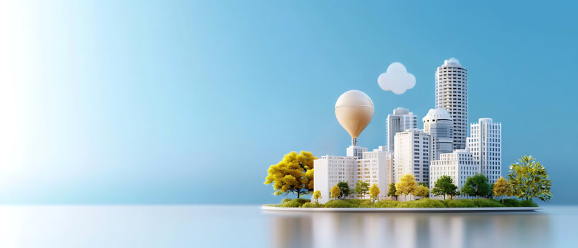 Innovative urban architecture redefines smart city transportation and green spaces