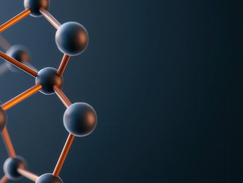 Molecular nanotechnology used in battery technology, closeup visualization of energy storage solutions