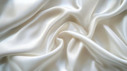 Abstract White Silk Fabric Texture Background