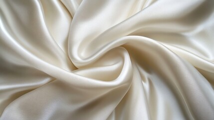 Obraz premium White Silk Fabric Draped Texture Background