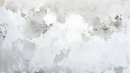 White and Grey Concrete Wall with Peeling Paint, a Textured Surface with Flakes of Paint Missing, Abstract Background for Design and Decoration