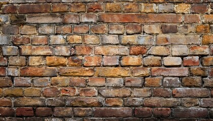 Obraz premium Old wall background with stained aged bricks