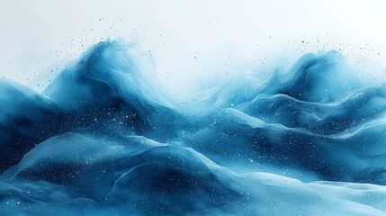 Abstract depiction of waves in shades of blue, evoking a sense of calm and fluidity.