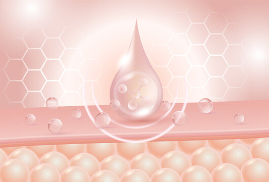 concept of Alpha hydroxy acid , AHA for Skin Care Cosmetic poster, banner design