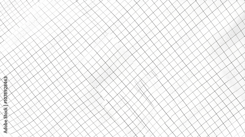 Poster abstract grid pattern on a white background, black lines create a geometric design, perfect for grap