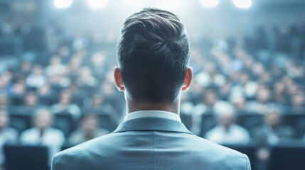 Speaker Man on stage