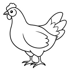 Fototapeta premium Chicken vector illustration.