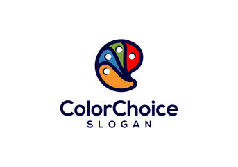 logo design color palette painting tools