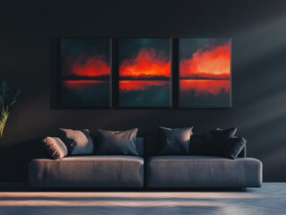 Artful Living Room Interior