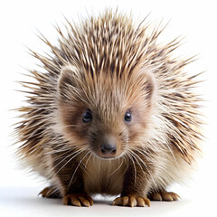Obraz premium porcupine in white background