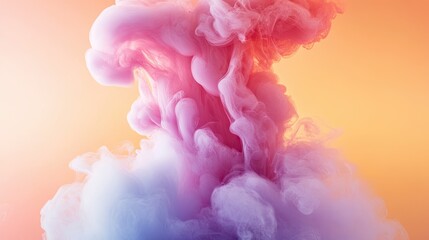 Fototapeta premium Swirled smoke background with a gradient of colors. Illustration for banner, poster, cover, brochure or presentation.
