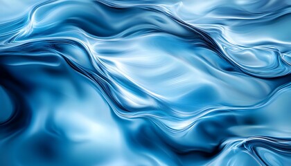 Obraz premium Abstract representations water flowing in various shades blue. Ideal for nature and tranquility themes.