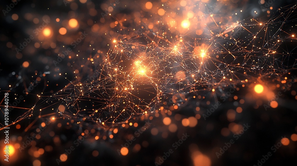Poster multidimensional quantum internet network a glowing web of instantaneous communication