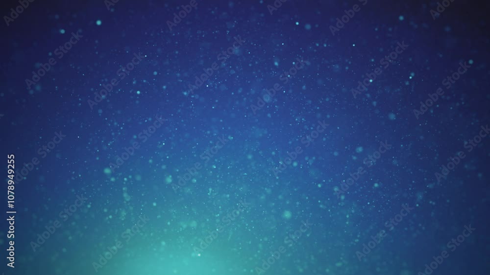Aufkleber aquatic particles in fluid space background/ animation of an abstract background with floating parti