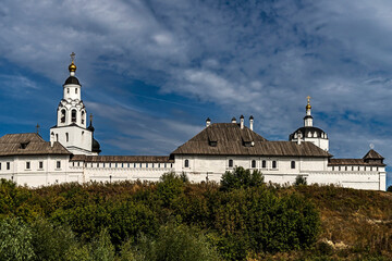 View to the Assumption of Our Lady monastery, opened in 1555. Island-city Sviyazhsk, Russia