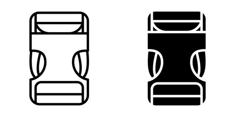 buckle Icon set. Symbol isolated white background. vector illustration. color editable.